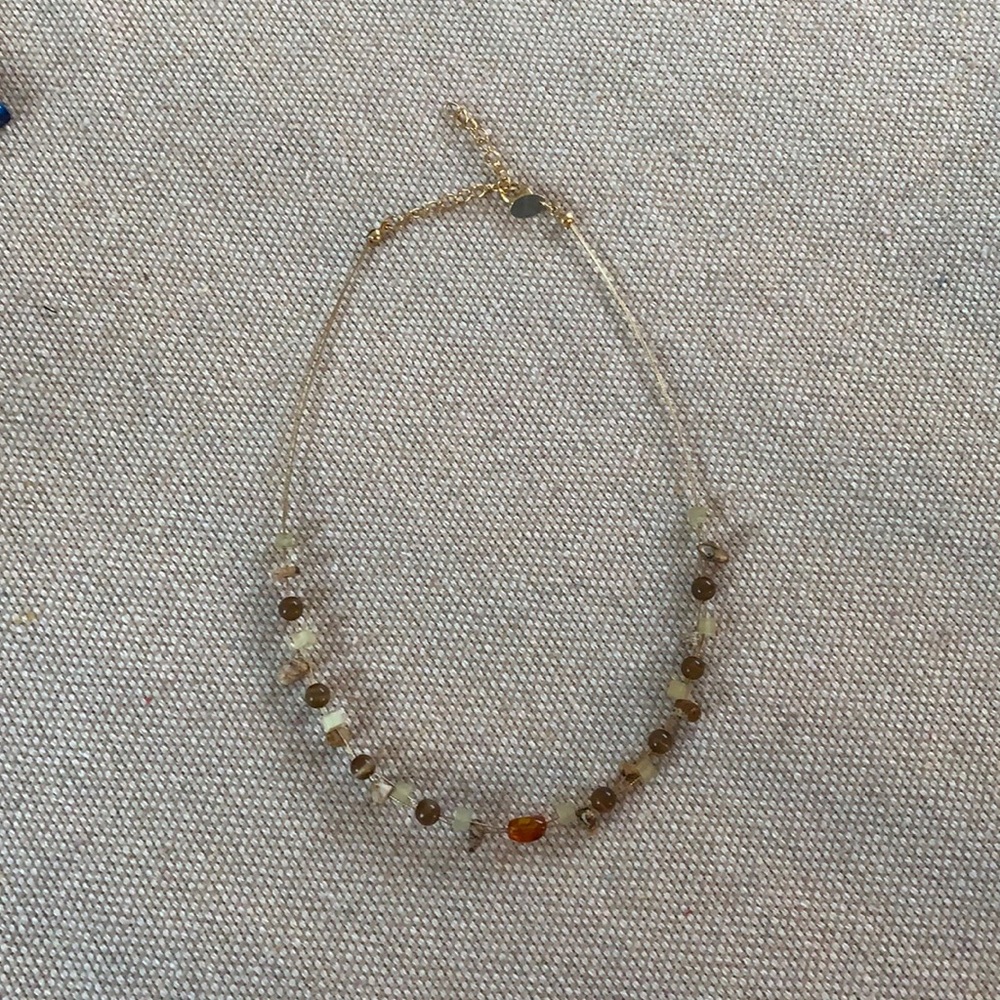 Lia Sophia Gold Beaded Necklace